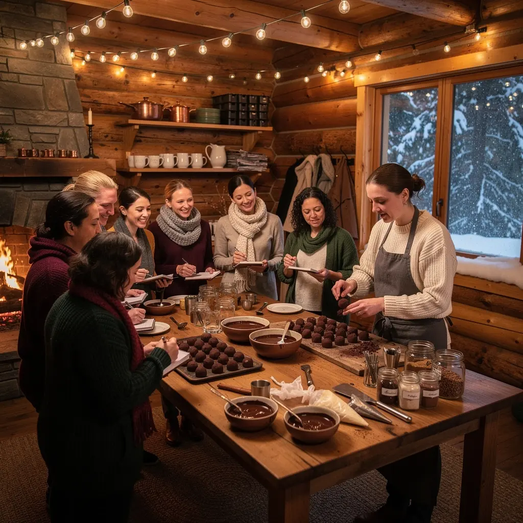 Ein Ausblick auf die Zutaten, die fГјr die Herstellung von Pralinen benГ¶tigt werden.